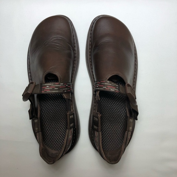 Chaco PedShed Chocolate Brown Leather Womens Size 9.5 - Picture 4 of 15